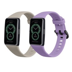 Set 2 Curele Kwmobile pentru Huawei Band 6, Multicolor/Mov, Silicon, KWM000016VS013C foto