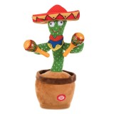 Cactus Interactiv Mexican ce Danseaza si Canta 28cm, Unisex, Verde, Oem