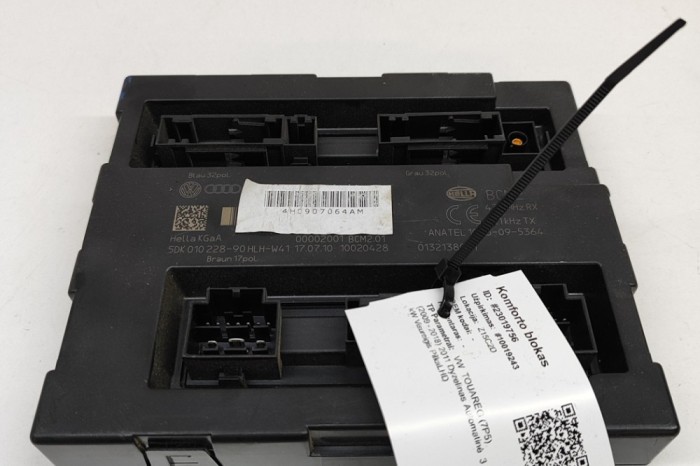 Modul de confort VW TOUAREG 7P5 2011 OEM: 4H0907064AM 23019756