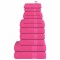 Set prosoape 12 piese roz 360 g/m&sup2; 100% bumbac