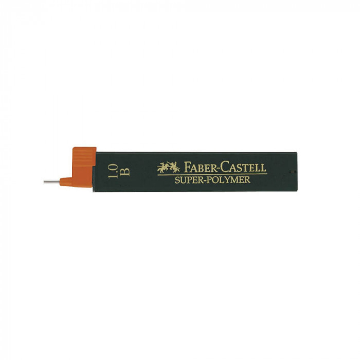 Mina Creion Mecanic Faber &ndash; Castell Super &ndash; Polymer, Mina 1 mm, B, Mina pentru Creion, Mina de Tip B, Mine pentru Creioane, Mine Faber-Castell, Mina C