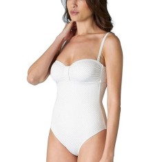 Costum de baie intreg pentru femei Lovable, alb, 85D - OUTLET