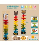 Jucarie Educationala Turn cu Bile 56 cm, Plastic Netoxic, Peste 12 Luni
