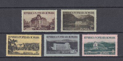 ROMANIA 1954 LP 361 CASE DE ODIHNA SERIE MNH foto