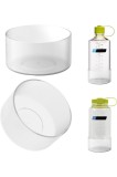 Suport sticlă de apă compatibil cu Nalgene Sustain g&acirc;t larg 32oz/48oz, g&acirc;t &icirc;ngust 32oz, fund sticlă din silicon antiderapant