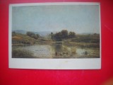 HOPCT 23645 PEISAJ PE LAC- CHARLES FRANCOISE DOBINU 1817-1878 -- RUSIA --MUZEE - CP PICTURA --NECIRCULATAMUNTII