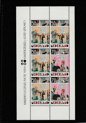 Olanda 1984-Desene animate pentru copii,MNH,Mi.Bl.27 foto