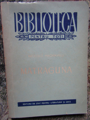 MATRAGUNA-NICCOLO MACHIAVELLI 1958 foto