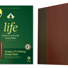 NLT Life Application Study Bible, Third Edition (Red Letter, Leatherlike, Brown/Tan, Indexed)