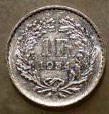 B.781 JETON ELVETIA 1 FRANC 1954 ALUMINIU 16mm