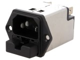 Conector Alimentare AC Soclu Tată 10A 250VAC IEC 60320