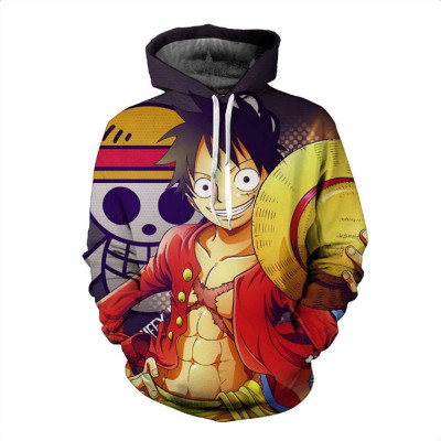 Pentru Cosplay 3D Anime Pulover Hanoră Monkey D Luffy Halloween Unisex Adult Man foto