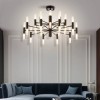 Lustra LED Neagra Luminastar G4, 40 Becuri, Design Modern, Corp Iluminat Interior