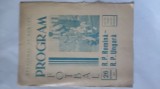 PROGRAM FOTBAL R.P.ROM&Icirc;NĂ- R.P.UNGARĂ- 26 OCT.1958