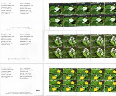 CROATIA 2006, Flora, serie neuzata, carnet, MNH foto