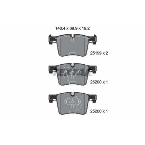 Placute frana BMW 1 (F20) 07.11-06.19, 1 (F21) 12.11-12.19, 1 Van (F20) 03.15-06.19, 2 Cabriolet (F23) 03.14-06.21, 2 Coupe (F22 F87) 10.12-06.21, 3