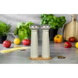 Set 2 rasnite pentru sare si piper, 24 x 22.5 x 16 cm, gri, Klausberg