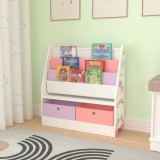 Raft copii Neda 74x71x23cm alb / lila / roz [en.casa] HausGarden Leisure