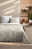 Lenjerie Dabali Pat Dublu King Size, 3 Piese, Cearsaf Pilota 260x240cm, 2 Fete De Perna 63&times;63cm, Culoare Natural, 100% Bumbac Oeko Tex