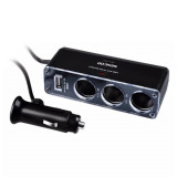 INCARCATOR AUTO USB TRIPLU HUB SENCOR