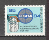 Austria.1984 Congres mondial al inginerilor de automobile MA.971, Nestampilat