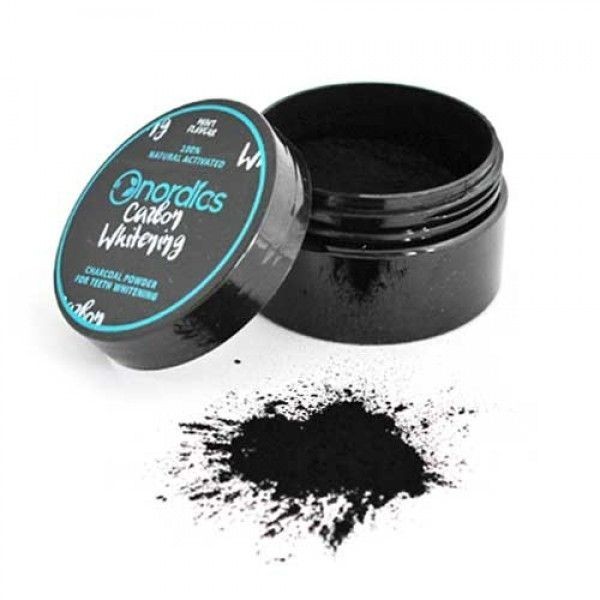 Carbune pudra pt albirea dintilor cu aroma de menta, 150 de folosiri, Nordics Carbune pudra pt albirea dintilor cu aroma de menta, 150 de folosiri, Nordics