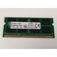Memorie RAM Laptop, Kingston, 8GB, 2Rx8, DDR3L, PC3L-12800S, 1600MHz, 1.35V, KVR16LS11/8, CL11, Non-ECC, SODIMM, 204 pini