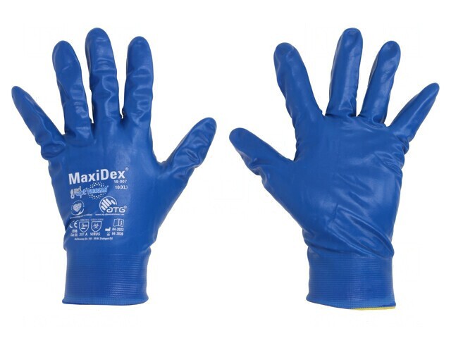 Mănuşi de protecţie albastră MaxiDex&reg; 10