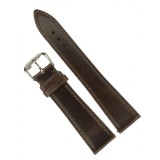 Cumpara ieftin Curea Ceas Piele Naturala Premium Texturata Maro Tabacoo Quick Release Grosime 3mm Catarama Argintiu