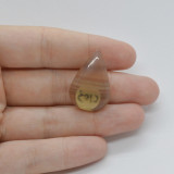 Cabochon fluorit galben 28x18x6mm c103