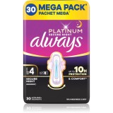 Always Platinum Secure Night Size 4 absorbante pentru noapte 30 buc