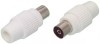 Conector Coaxial Mama TV Plastic Well
