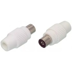 Conector coaxial mama plastic WELL