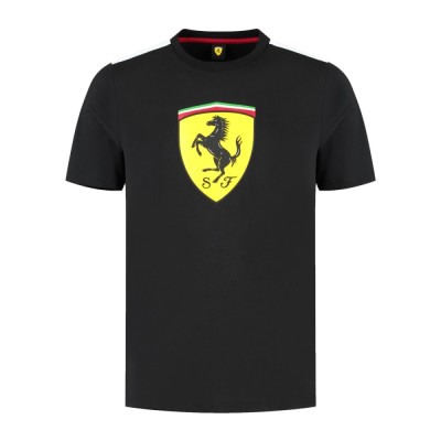 Ferrari tricou de bărbați Shield black F1 Team 2025 - XL foto