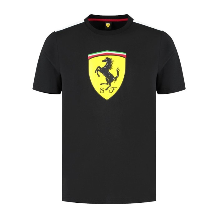 Ferrari tricou de bărbați Shield black F1 Team 2025 - XL