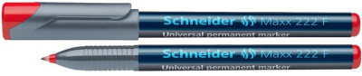 Universal Permanent Marker Schneider Maxx 222 F, Varf 0.7mm - Rosu foto