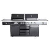 Bucatarie de exterior din inox, gratar pe gaz cu Air System ALL&#039;GRILL Top-Line Extrem Light 100960