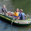 Barca Gonflabila Intex Seahawk 3, 295x137x43cm, 360kg, Verde, Set cu Padele si Pompa