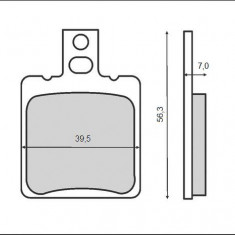 Set placute frana FT3029 - Aprilia RS - RX - SR Factory 50cc - Aprilia Leonardo 125cc 94-95 - Moto Guzzi 125-1100cc