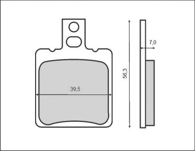 Set placute frana FT3029 - Aprilia RS - RX - SR Factory 50cc - Aprilia Leonardo 125cc 94-95 - Moto Guzzi 125-1100cc foto