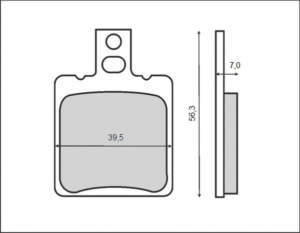 Set placute frana FT3029 - Aprilia RS - RX - SR Factory 50cc - Aprilia Leonardo 125cc 94-95 - Moto Guzzi 125-1100cc