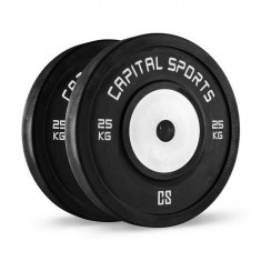 Capital Sports Inval Hi Competition greutati de 50 mm de cauciuc cu miez de aluminiu 2 x 25 kg foto