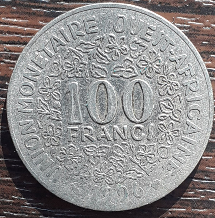 (M2485) MONEDA UNIUREA STATELOR AFRICANE DE VEST - 100 FRANCS 1996