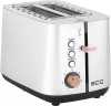 Prajitor Paine ECG ST 2767 Timber, 925W, 2 Felii, 7 Nivele Rumenire, Inox+Lemn, Decongelare, Reincalzire, Oprire Automata