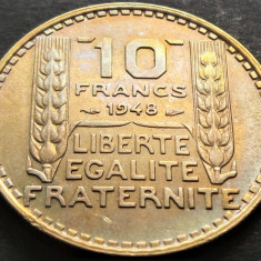 Moneda istorica 10 FRANCI / Francs - FRANTA, anul 1948 * cod 4370