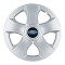 Set 4 Capace Roti 16 inchi (R16) Bis Gri, Compatibile Cu Ford