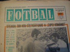 Revista Fotbal nr.267/7 iulie 1971-Steaua din nou castigatoare a Cupei Romaniei foto