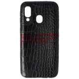 Toc TPU Leather Crocodile Samsung Galaxy A40 Black