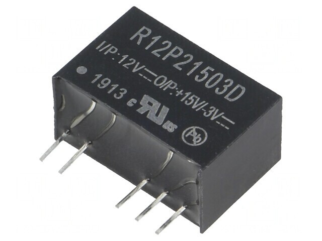 Convertor DC/DC 2W 12V la 15V și -3V