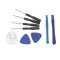 Set 9 instrumente pentru reparatii telefoane cu 4 surubelnite - Negru Albastru
